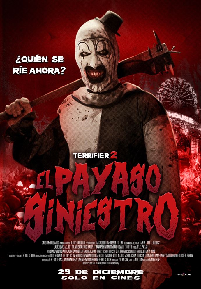 Poster de: EL PAYASO SINIESTRO:TERRIFIER 2 (DOB
